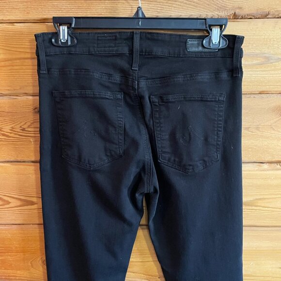 AG Adriano Goldschmied Farrah High-Rise Skinny Jeans Black 27R. - Picture 5 of 10